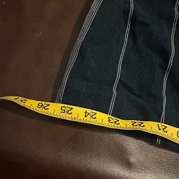 Elegant Black and Blue Striped Mini Dress - Picture 5 of 8